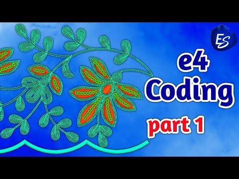Wilcom e4 Coding embroidery design