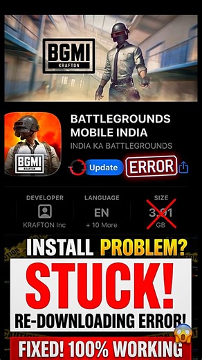 BGMI ios 4.4 Update ne CRASH kar di? Re-Download Loop ka **FIX**(100% Working)