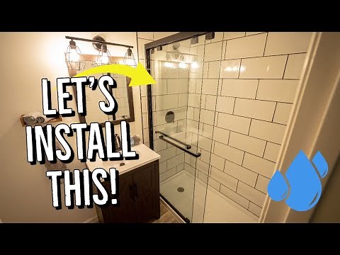 How to Install a Dreamline Sliding Glass Shower Door | DIY | Tutorial