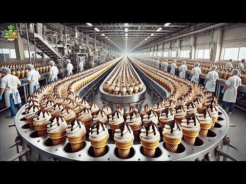 How Ice Cream Is Made In Factory | Ice Cream Production Process