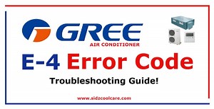 How to Fix E4 Error Code in Gree Inverter AC? | U-Match Series - Sidz Cool Care