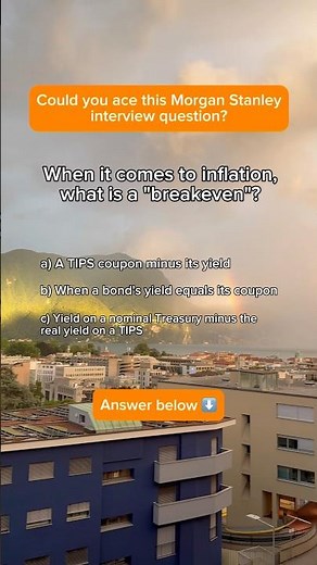 What are inflation breakevens in bond trading?