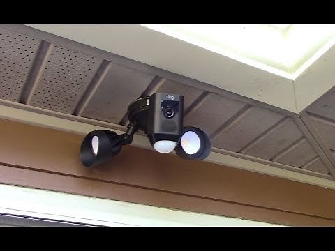 Ring Floodlight Cam Hack - Mounting Horizontal Under An Eave or Overhang