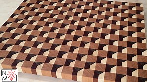 3D End Grain Cutting Board