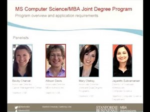 Stanford Joint Degree Programs: MBA/MS Computer Science