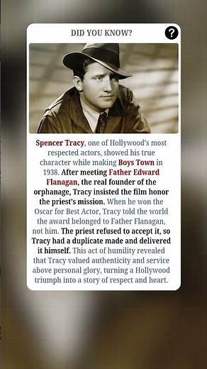 Spencer Tracy’s Oscar Story That Hollywood Never Forget