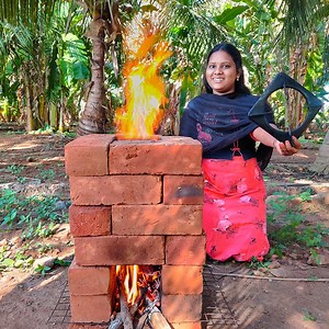 ROCKET STOVE !! கேஸ் செலவினை குறைக்க ராக்கெட் அடுப்பு செய்யலாம் | Banana Leaf Cooking