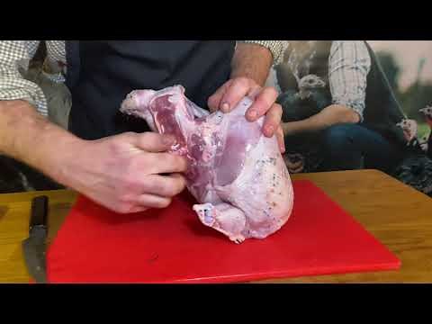 How to cut or joint your turkey into a crown or Brest roll