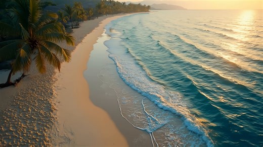 Tropical, Beach, Loop. Free Stock Video