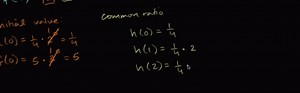 Initial value & common ratio of exponential functions