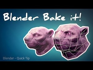 Blender Bake to Lowpoly