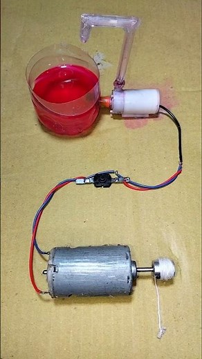 Running a Water Pump With 775 Rope Pulling Dynamo Motor ° DC Motor #dcmotor #tech #shorts