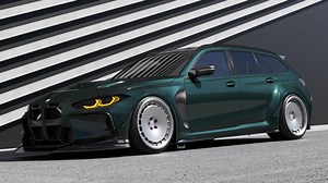 BMW M3 Touring: British Racing Green and HRE Wheels