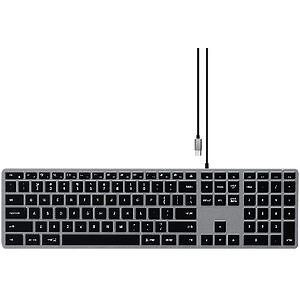 Satechi Slim W3 USB-C Wired Keyboard Space Grey