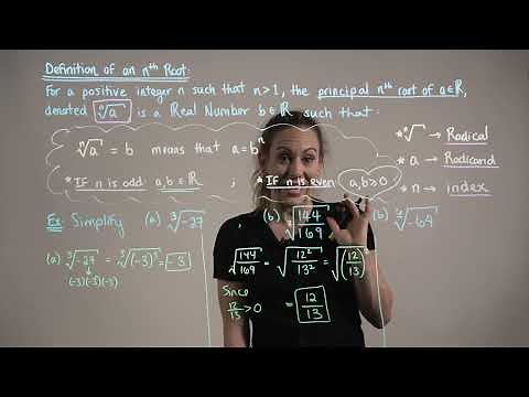 Definition of an Nth Root (Introduction & Examples)