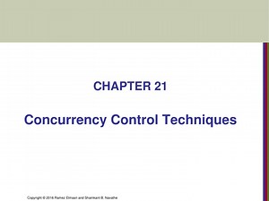 Concurrency Control Techniques Overview: Two-Phase Locking Protocols - SlideServe