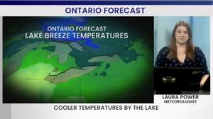 20°C weather returns to Ontario, but some areas will miss out due to lake breezes. Find out more details with Laura Power. ⬇️ Watch more video: https://ow.ly/iOUM50VFqWq | The Weather Network