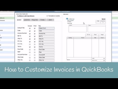 How to customize invoices in QuickBooks