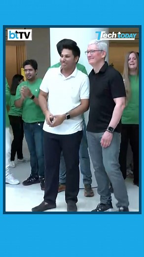 12K views · 29 reactions | Tim Cook Welcomes Customers To Apple's Second Store In India #timcook #applestore #apple #technology #saket #applebkc #iphone | Business Today | Facebook