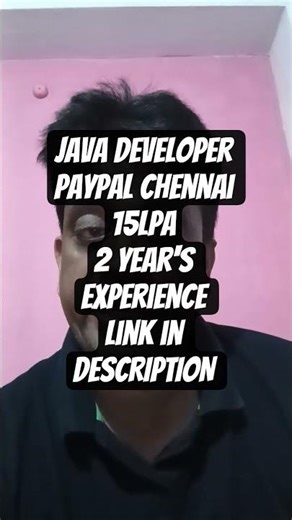 💼 PayPal Hiring Java Developers | Software Engineer Jobs 2025 | ₹15 LPA