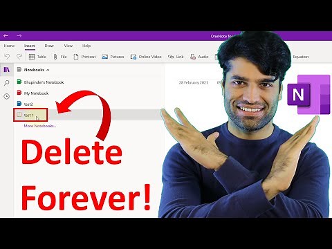 How to delete Notebook in OneNote
