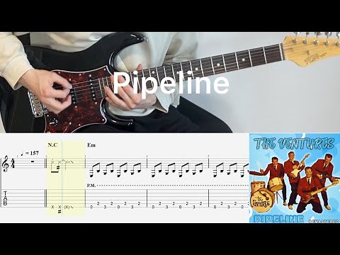 The Ventures - Pipeline (guitar cover with tabs & chords)