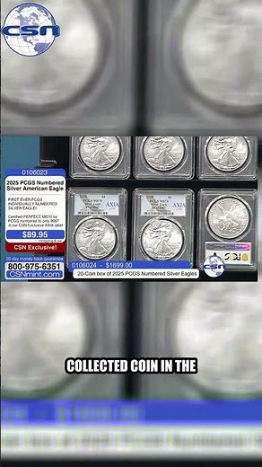 The First Ever Consecutively Numbered Silver Eagles by PCGS!