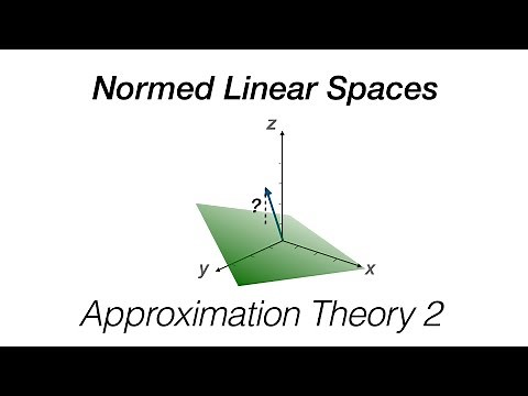 Normed Linear Spaces | Introduction, L1 and L2 Norms