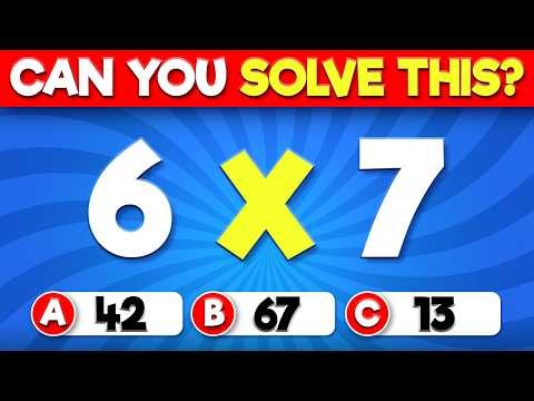 Can You Pass This Math Quiz? 🧠➗ EASY to IMPOSSIBLE Challenge