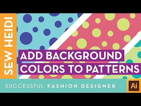 How to Add a Background Image to a Pattern Swatch in Illustrator