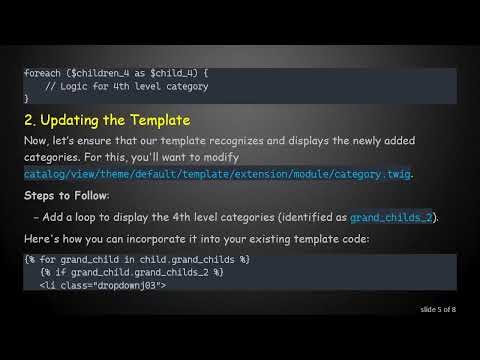How to Manually Add 4th Level Category Items in OpenCart 3.x Menu