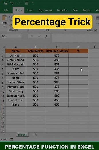 Calculate Percentage in Excel Like a Pro