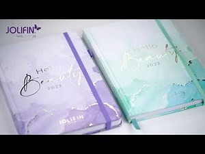 Jolifin LAVENI Terminplaner 2022 – flieder & türkis