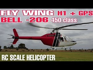 FLY WING BELL 206 450 CLASS. H1 +GPS (AUTO PILOT) . RC SCALE HELICOPTER.