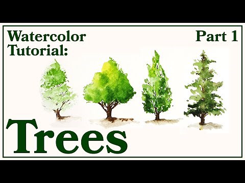 Watercolor Tutorial | Painting Trees | Part 1