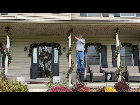How to Hang a Garland Outside
