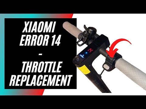 Xiaomi 365 e scooter - error code 14 fix - throttle replacement scooter