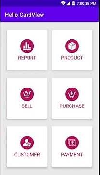 Android CardView Example Output | Android Studio Tutorial For Beginners | Kotlin and Java