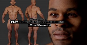 Fast photorealistic body texturing using scan data
