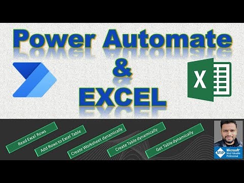 Power Automate for Excel - Create worksheet & Table | Add data to Excel | Read data from Excel