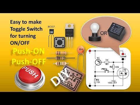 Simplest ON/OFF toggle switch circuit