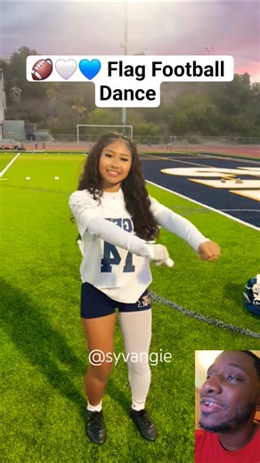 🏈🤍💙 FLAG FOOTBALL DANCE MOVES #cheer #cheerleading #highschool #flagfootball