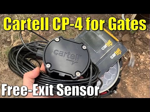 Cartell CP4 ● Automatic Gate Opener Free Exit Sensor ● Overview and DIY Installation