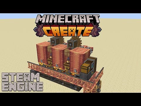 Minecraft Create | Elegant & Compact Steam Engine