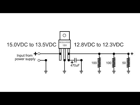 12 VDC Voltage Regulator how does it function in circuit