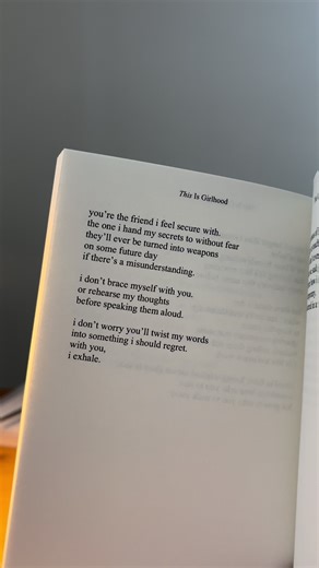 Book: This Is Girlhood ♥️ #poetry #bestfriends #friendship #truefriends #poems