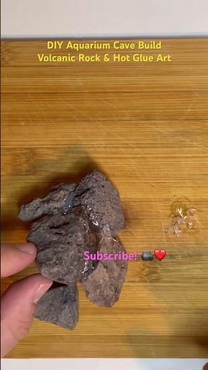 DIY Aquarium Cave Build | Volcanic Rock & Hot Glue Art | Relaxing Crafting Process