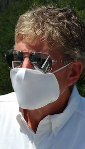 Washable Cotton Face Mask. Fluid-Resistant, Anti-Bacterial & Stain-Resistant to Covid-19.