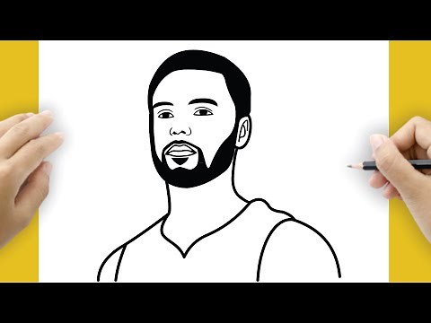 Learn How to Draw Stephen Curry, the NBA Basketball Player | Step-by-Step Guide