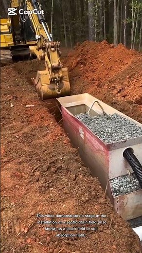 installation of a septic drain field#shortsfeed #construction